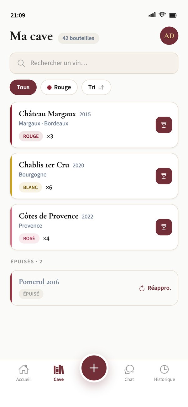Mon Bon Vin : La cave d’un coup d’œil